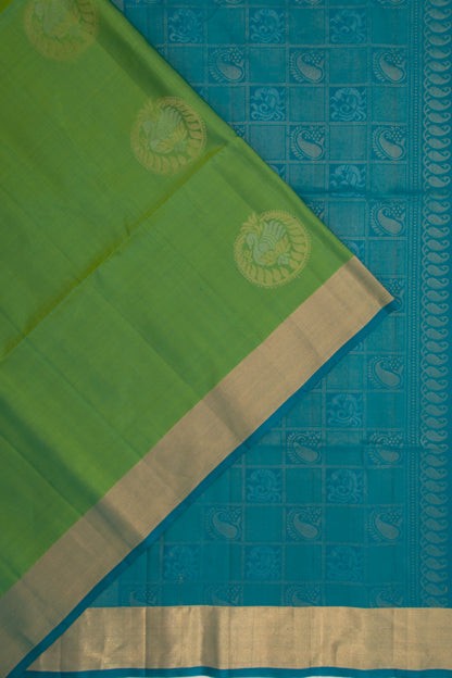 Coimbatore Soft Silk Butta Green Saree