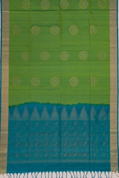 Coimbatore Soft Silk Butta Green Saree
