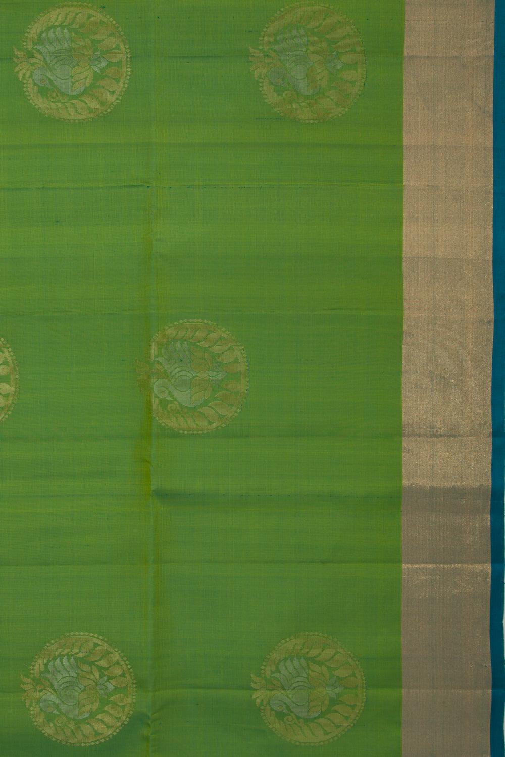 Coimbatore Soft Silk Butta Green Saree