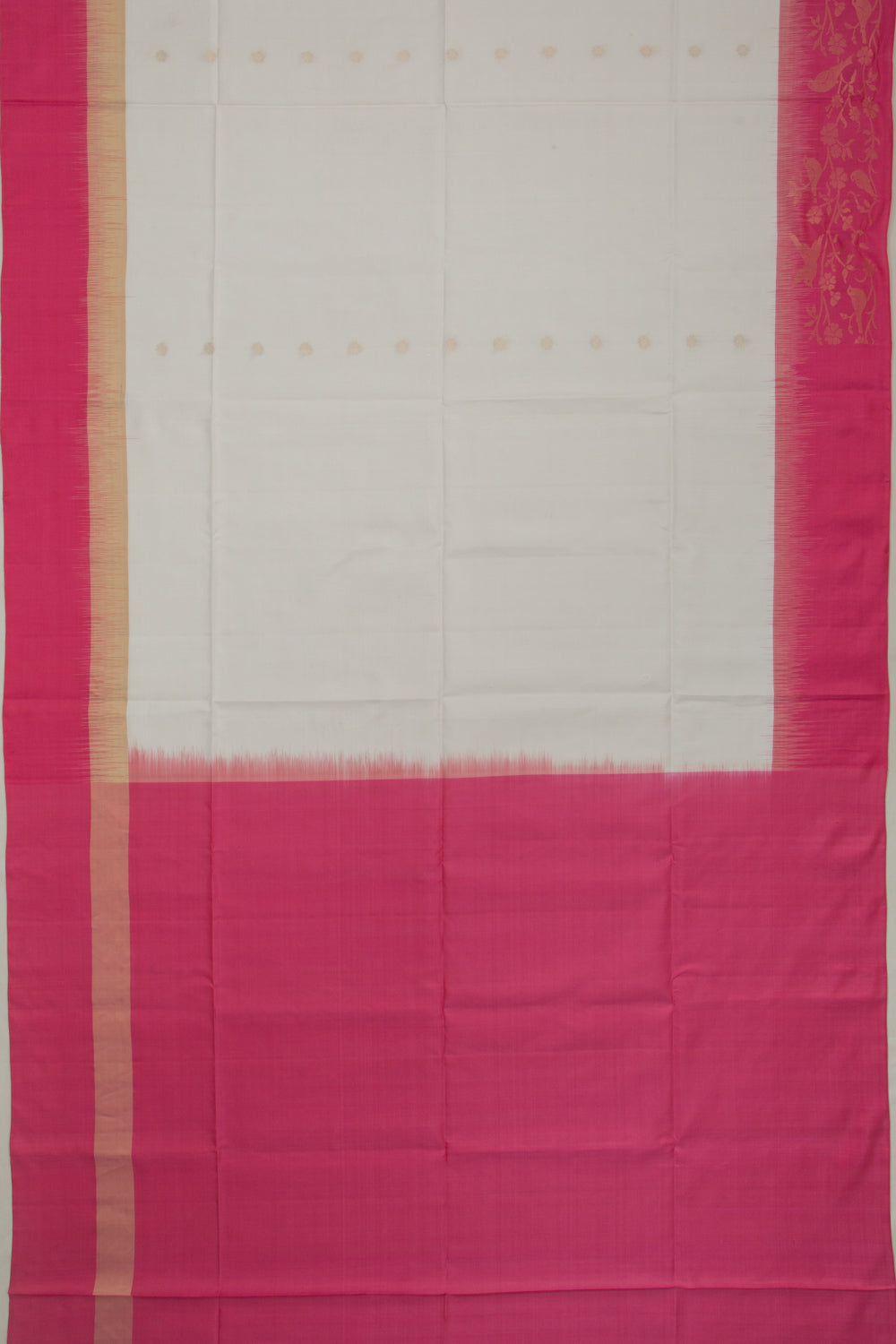 Coimbatore Soft Silk Butta White Saree