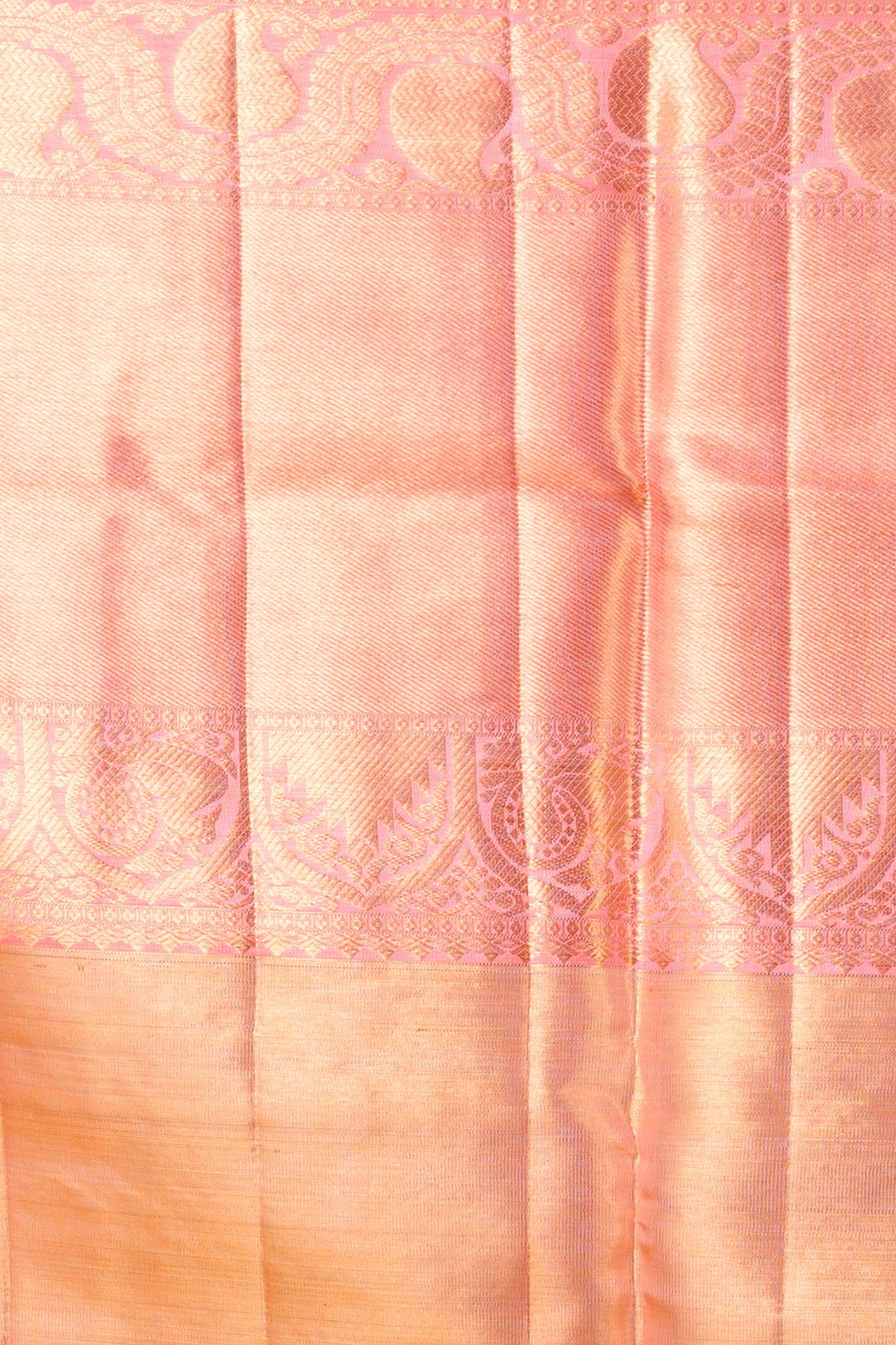 Kanchipuram Silk Tissue Jaal Gold Saree