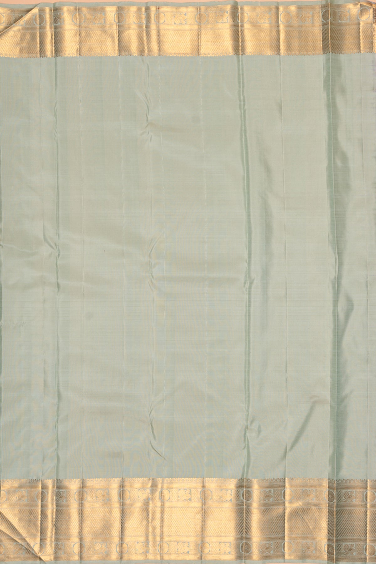 Kanchipuram Silk Jaal Pastel Blue Saree