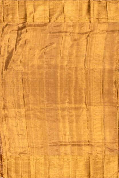 Kanchipuram Silk Tissue Brocade Peach Saree