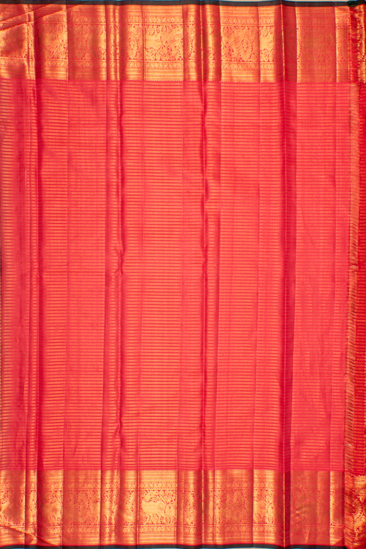 Kanchipuram Silk Checks And Butta Sea Green Saree