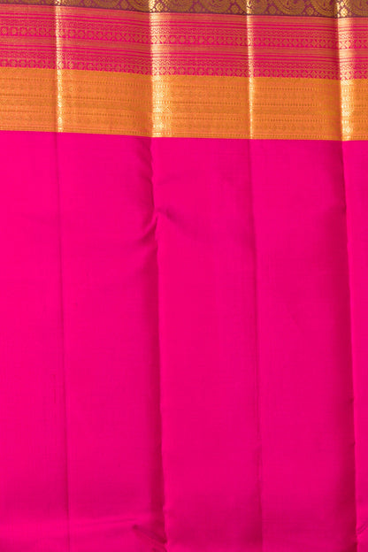 Kanchipuram Silk Butta Dark Green Saree