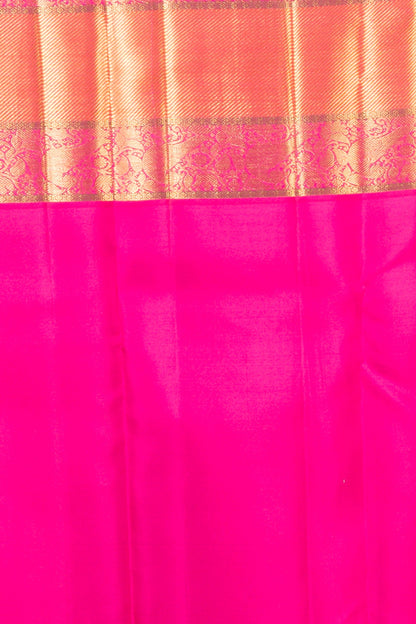 Kanchipuram Silk Plain Dark Blue Saree
