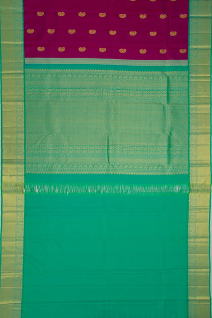 Kanchipuram Silk Butta Purple Saree