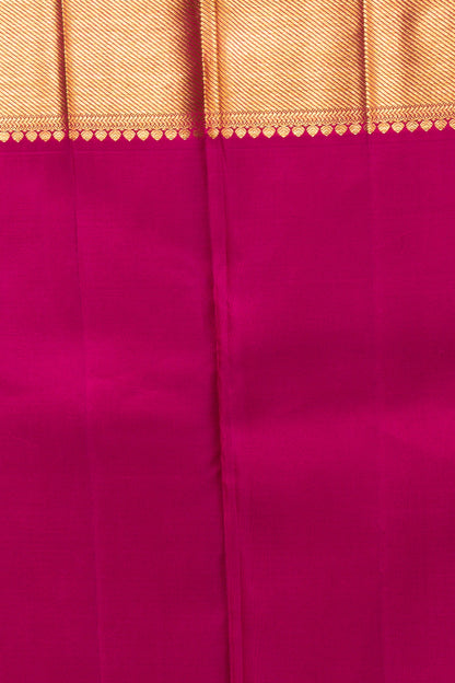 Kanchipuram Silk Butta Yellow Saree