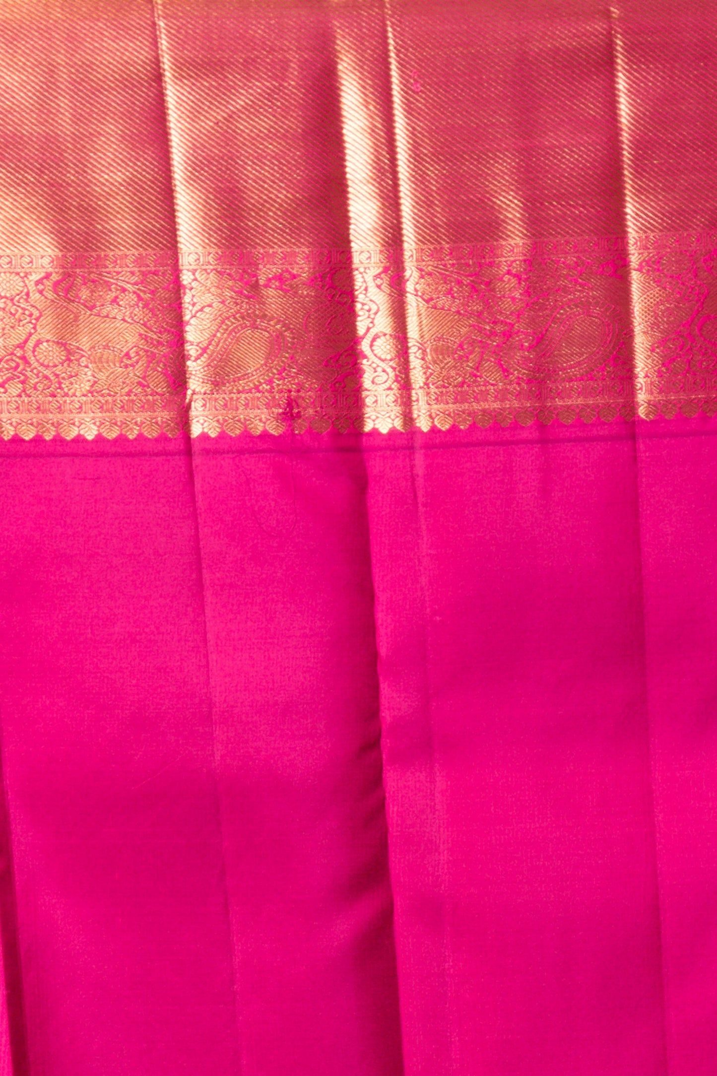 Kanchipuram Silk Brocade Cream Saree