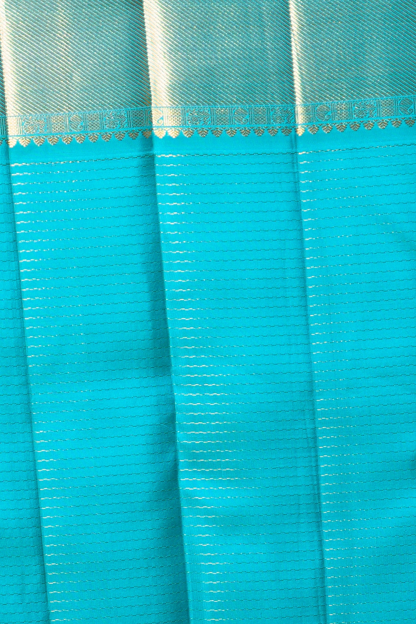 Kanchipuram Silk Checks And Butta Blue Saree