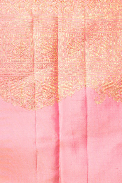 Kanchipuram Silk Butta Cream Saree