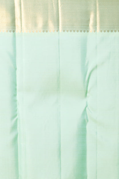 Kanchipuram Silk Brocade Pastel Green Saree