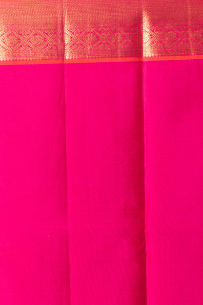 Kanchipuram Silk Butta Yellow Saree
