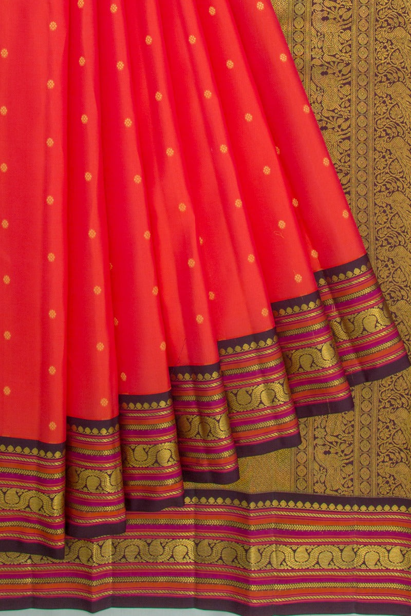 Kanchipuram Silk Butta Pink Saree