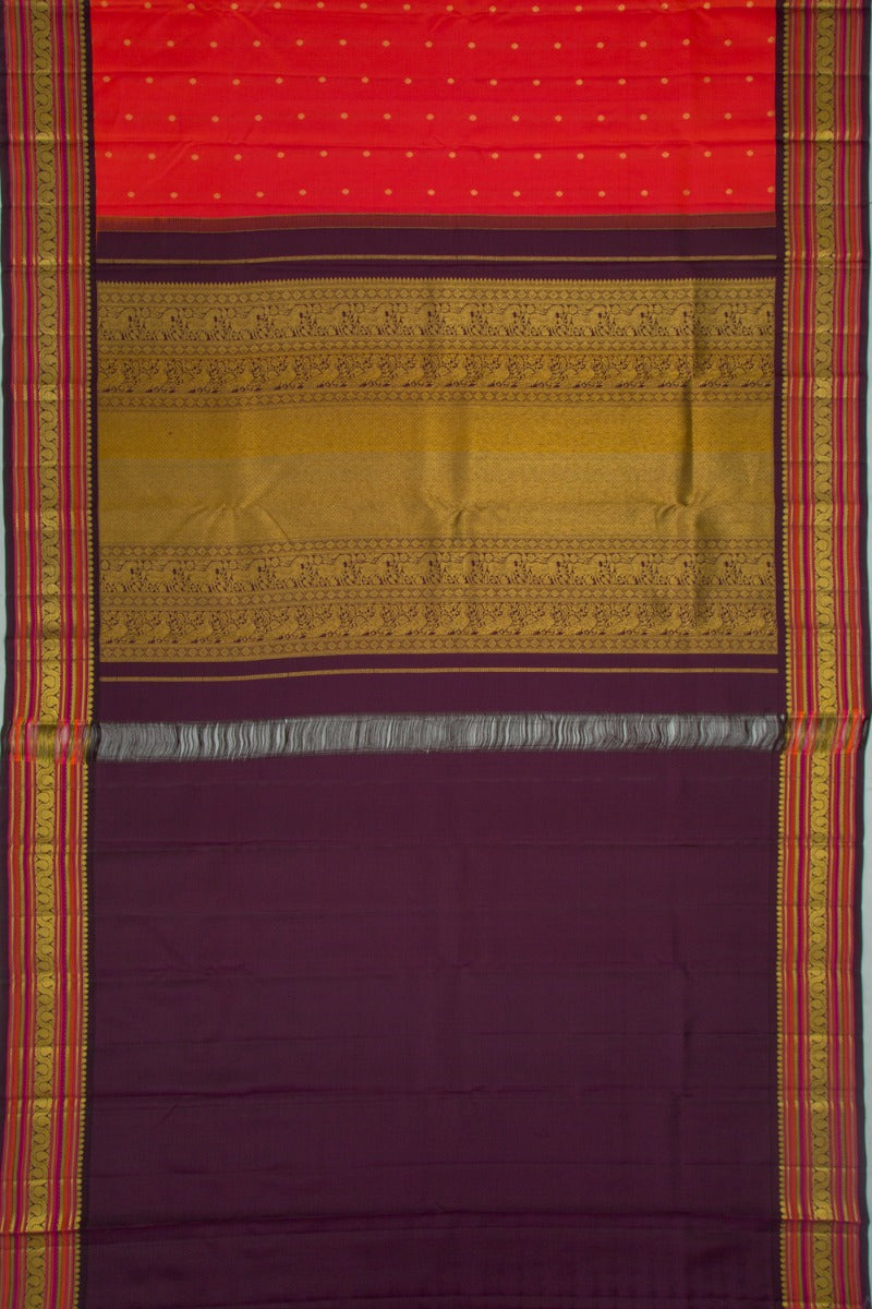 Kanchipuram Silk Butta Pink Saree