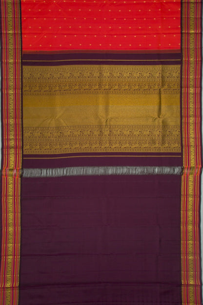 Kanchipuram Silk Butta Pink Saree
