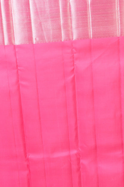 Kanchipuram Silk Butta Yellow Saree