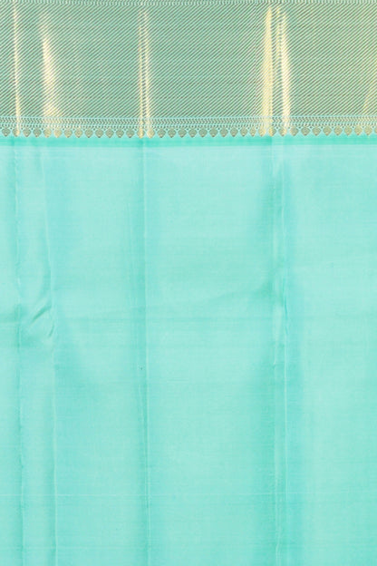 Kanchipuram Silk Jacquard Sea Green Saree