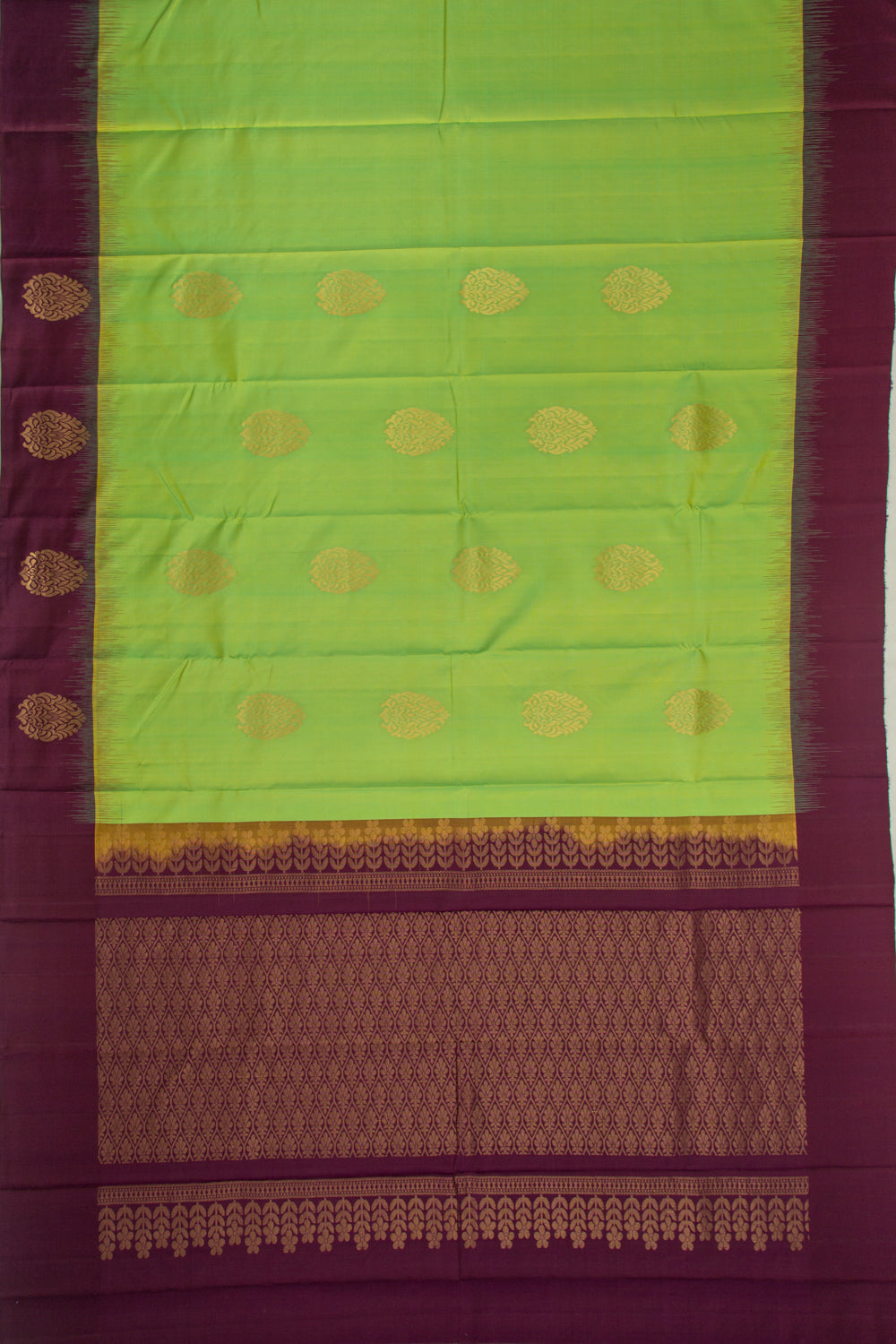 Taranga Kanchi Silk Butta Green Saree
