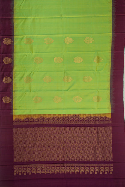Taranga Kanchi Silk Butta Green Saree