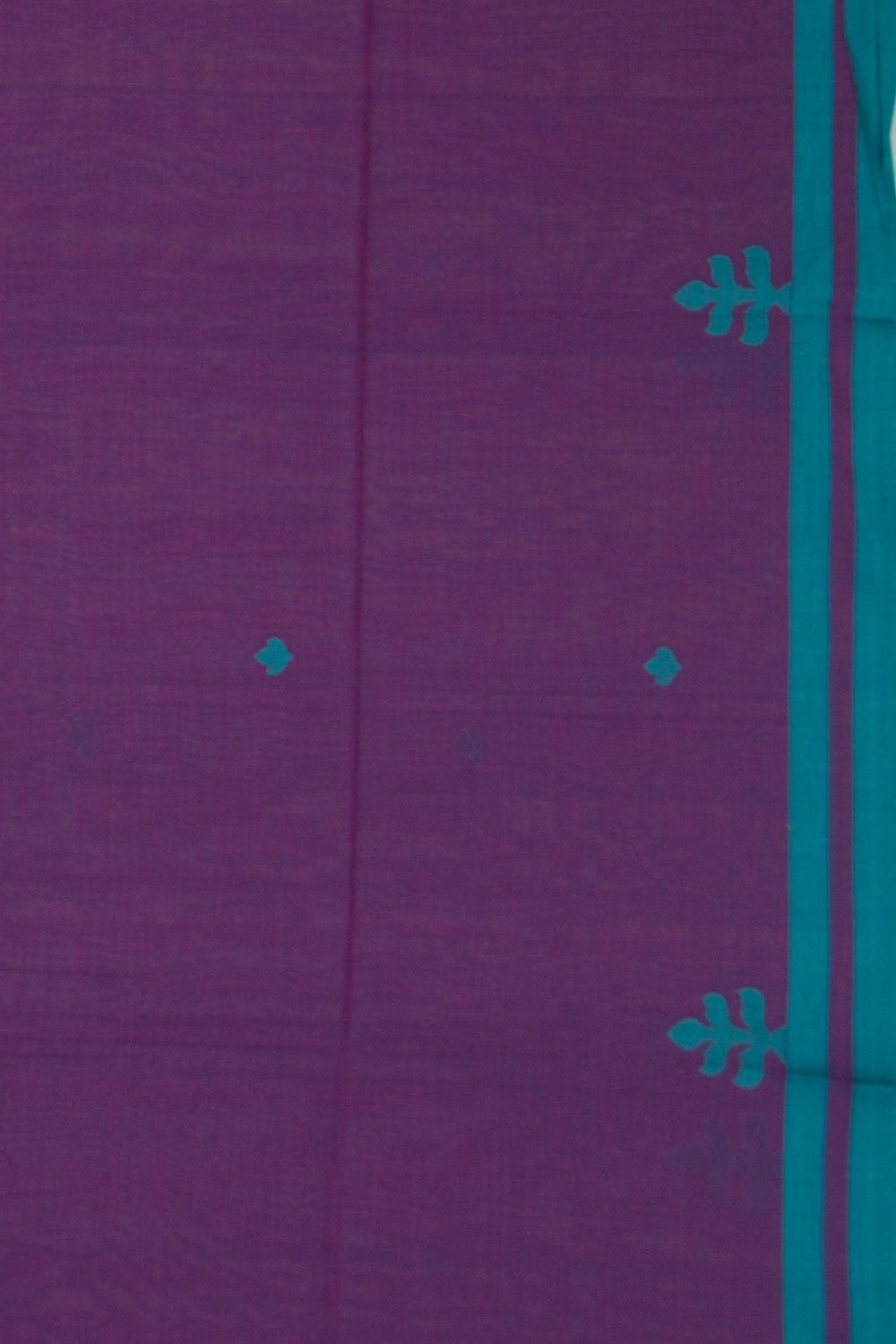 Bengal Cotton Butta Purple Saree