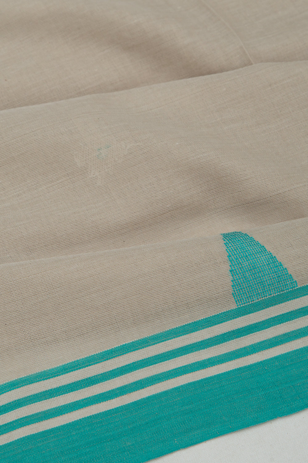 Bengal Cotton Butta Brown Saree