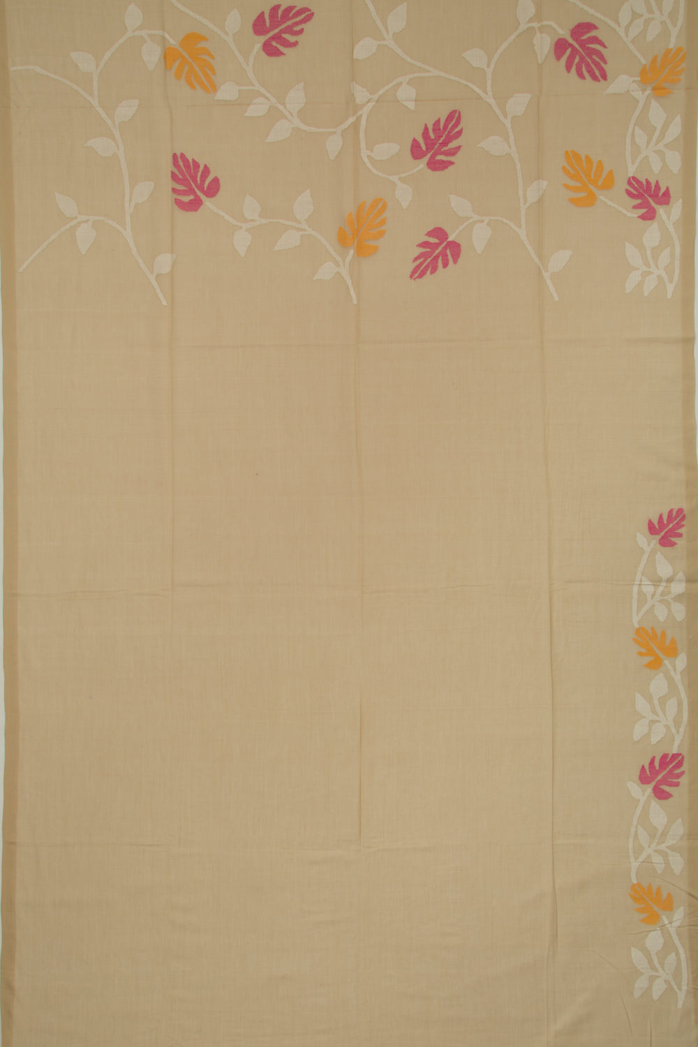 Phulia Cotton Jaal Beige Saree