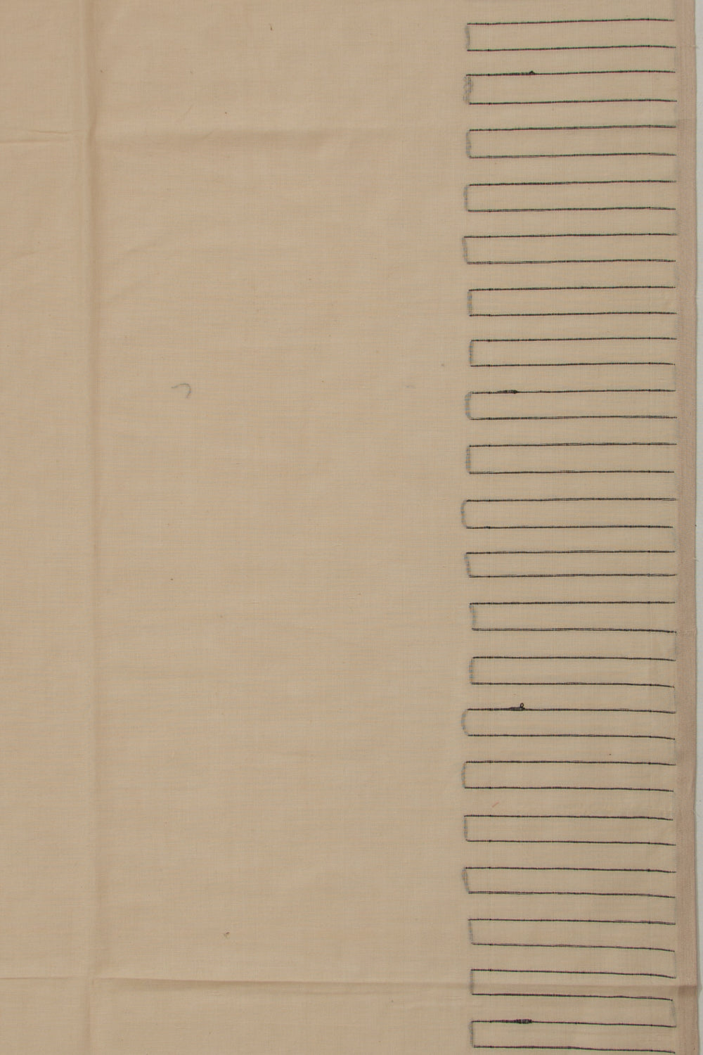 Phulia Cotton Plain Cream Saree