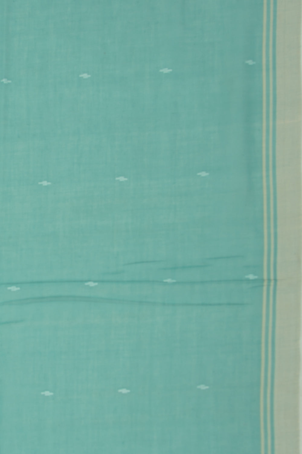 Phulia Cotton Butta Sea Green Saree