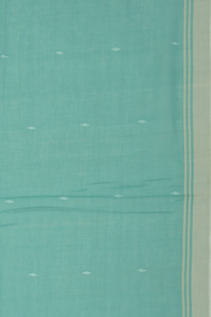 Phulia Cotton Butta Sea Green Saree
