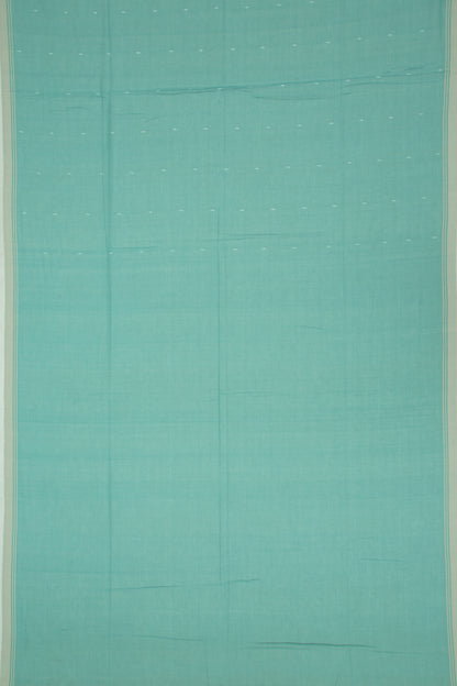 Phulia Cotton Butta Sea Green Saree