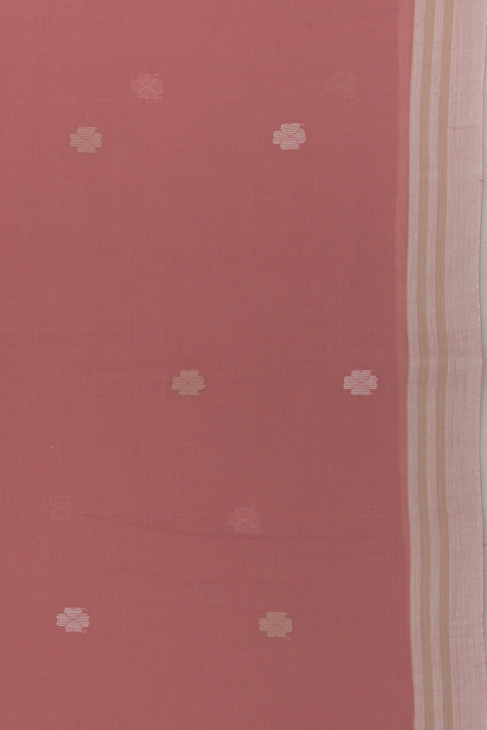Phulia Cotton Butta Peach Saree
