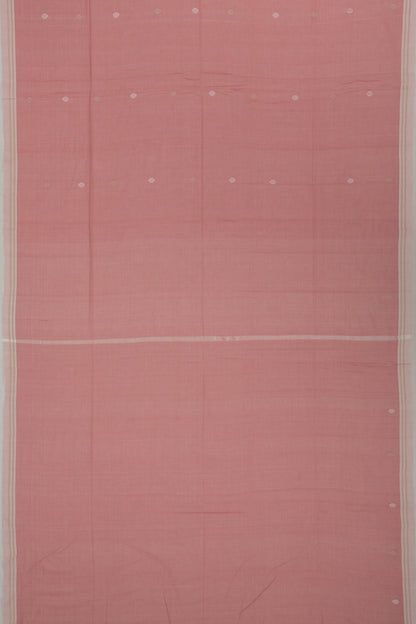 Phulia Cotton Butta Peach Saree