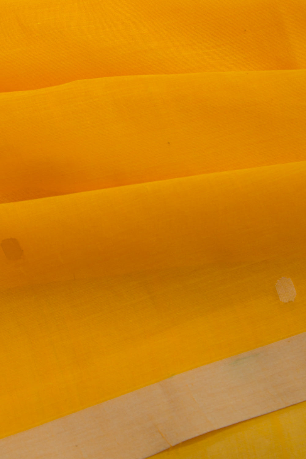 Phulia Cotton Butta Mustard Yellow Saree