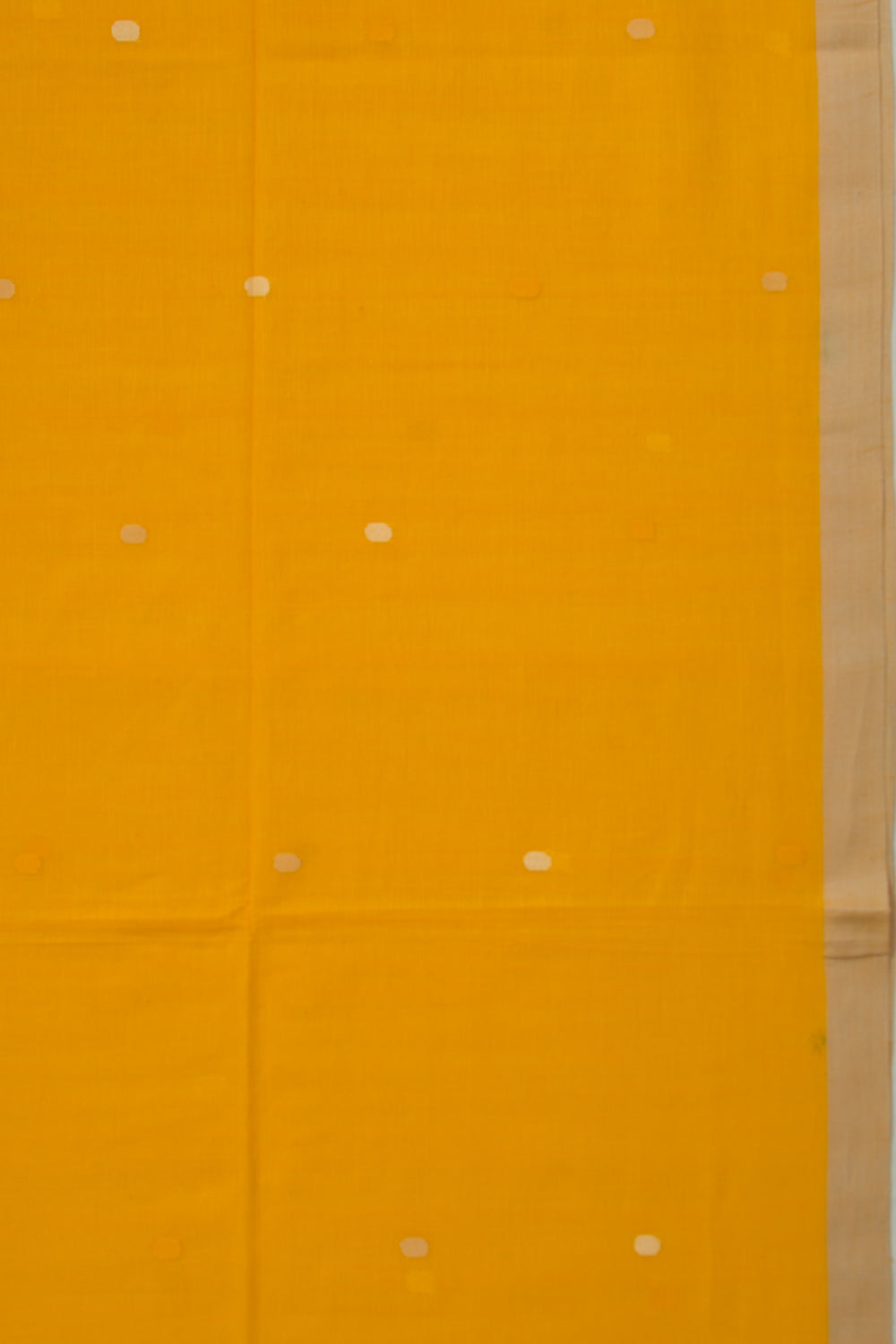 Phulia Cotton Butta Mustard Yellow Saree