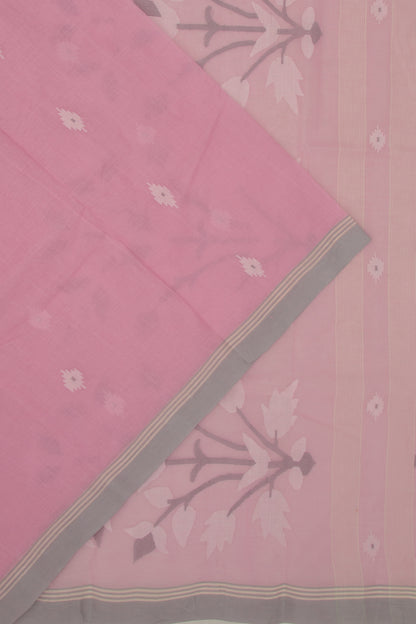 Phulia Cotton Butta Pink Saree