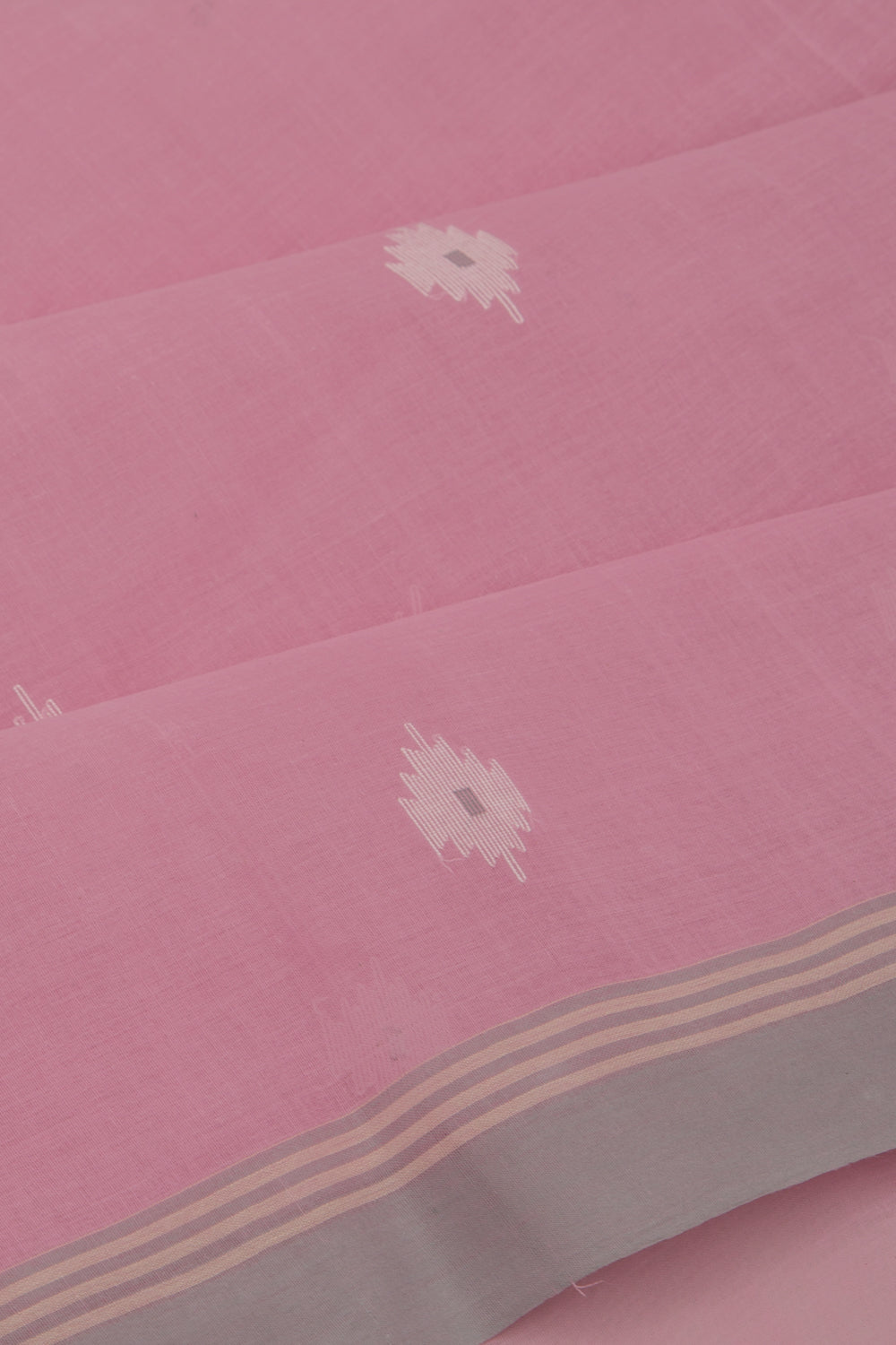Phulia Cotton Butta Pink Saree