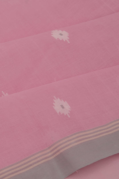 Phulia Cotton Butta Pink Saree