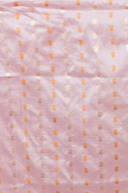 Banarasi Silk Butta Pink Saree