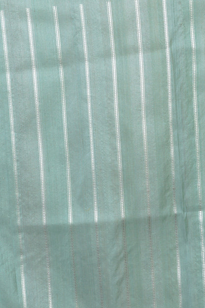 Banarasi Silk Butta Pastel Green Saree