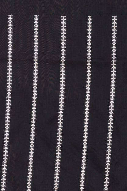 Banarasi Silk Plain Black Saree