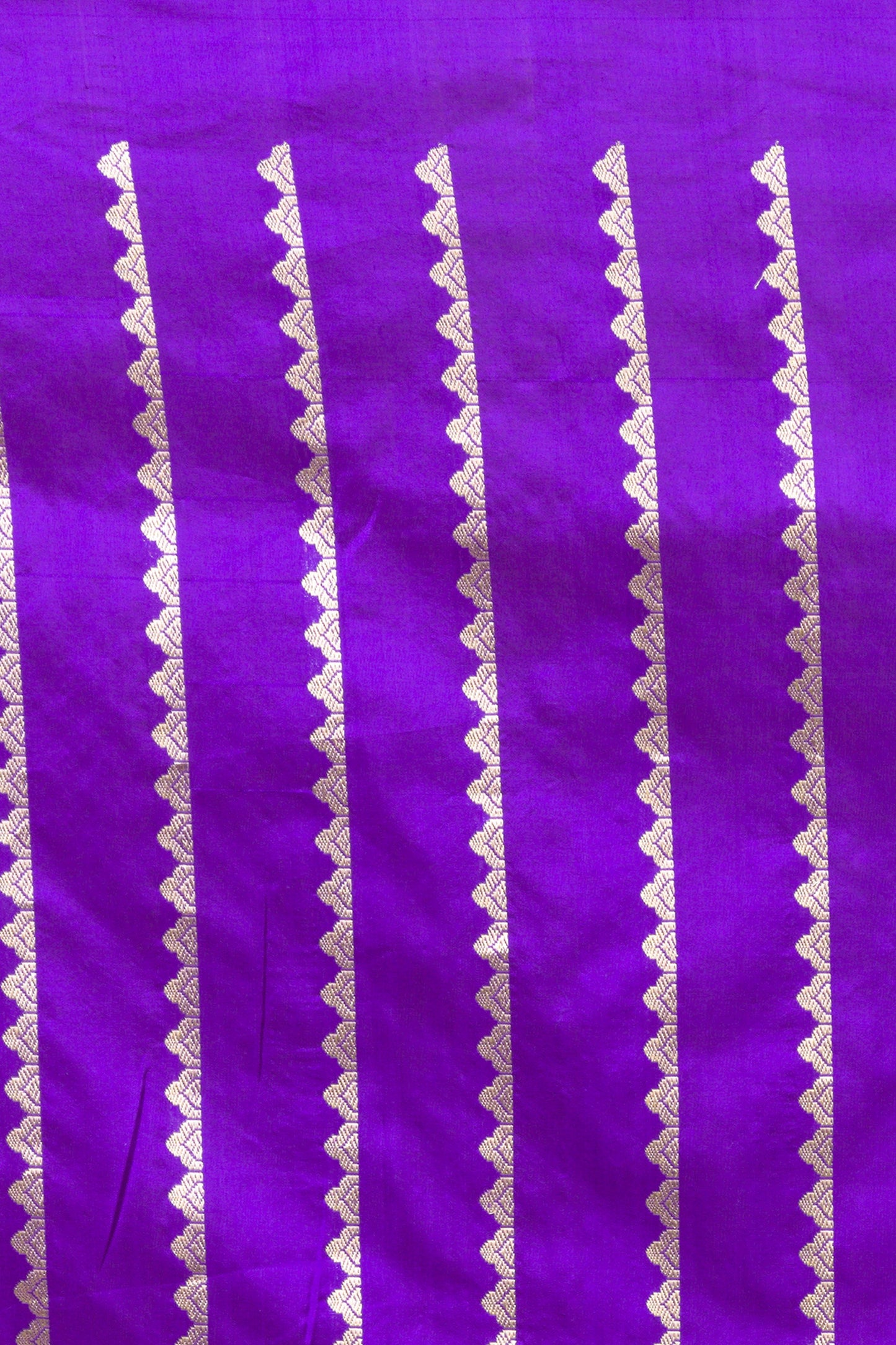 Banarasi Silk Jaal Violet Saree