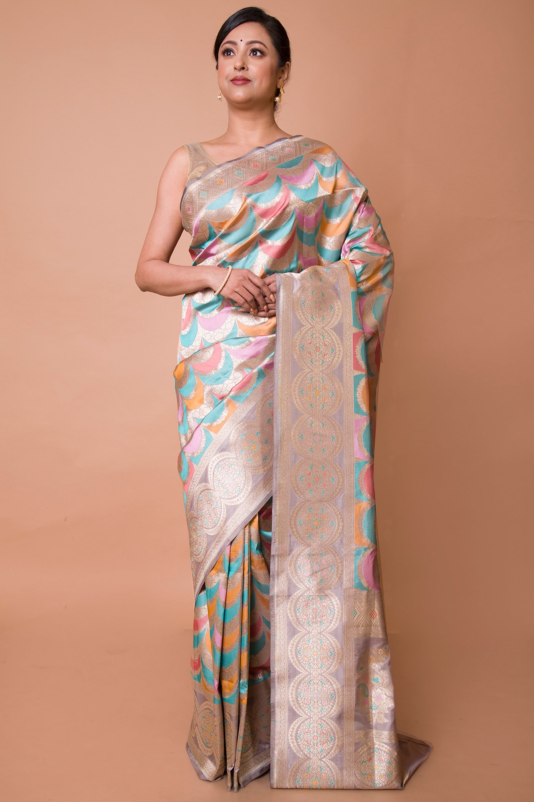 Banarasi Silk Brocade Rangkat Saree