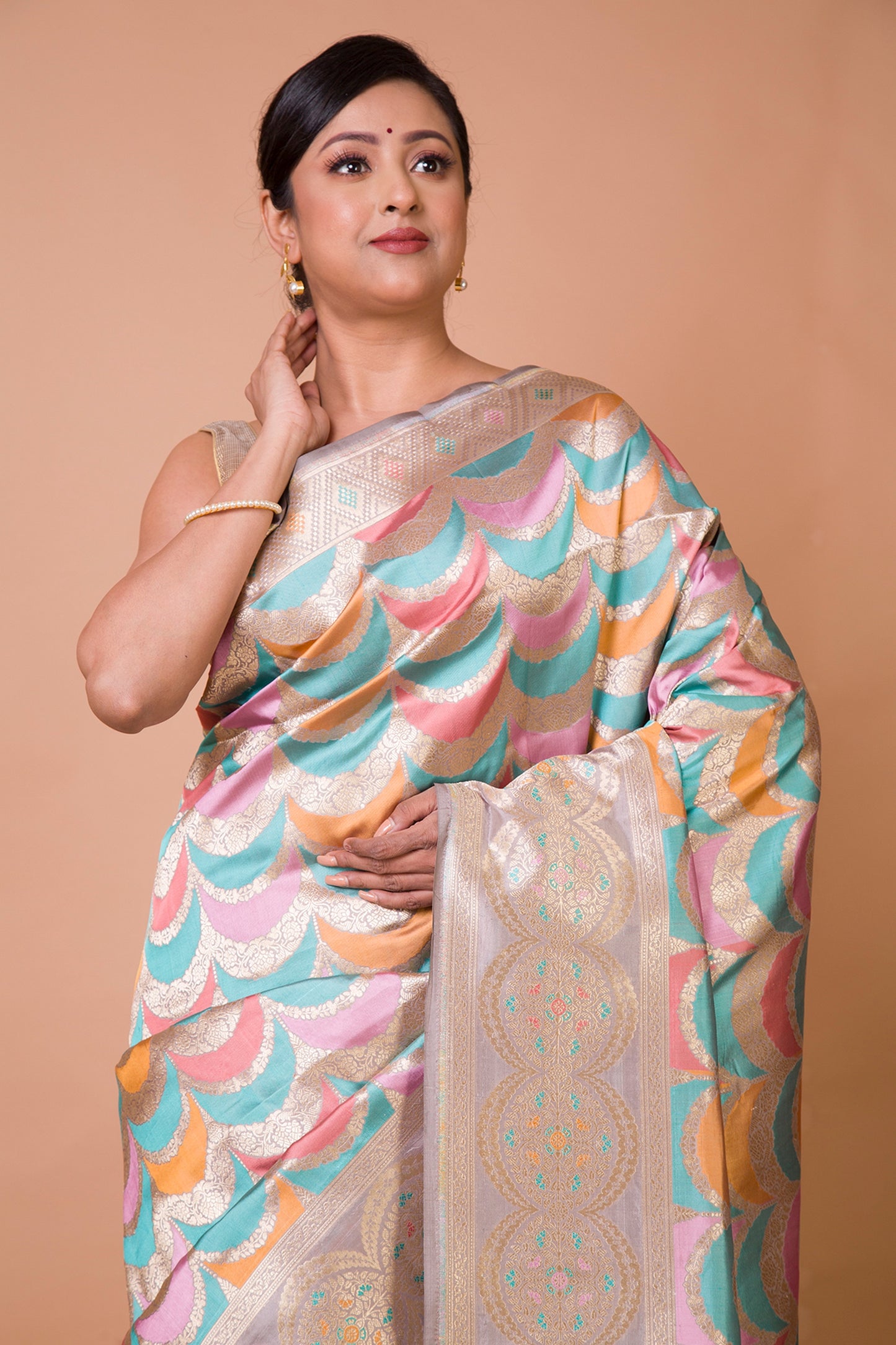Banarasi Silk Brocade Rangkat Saree