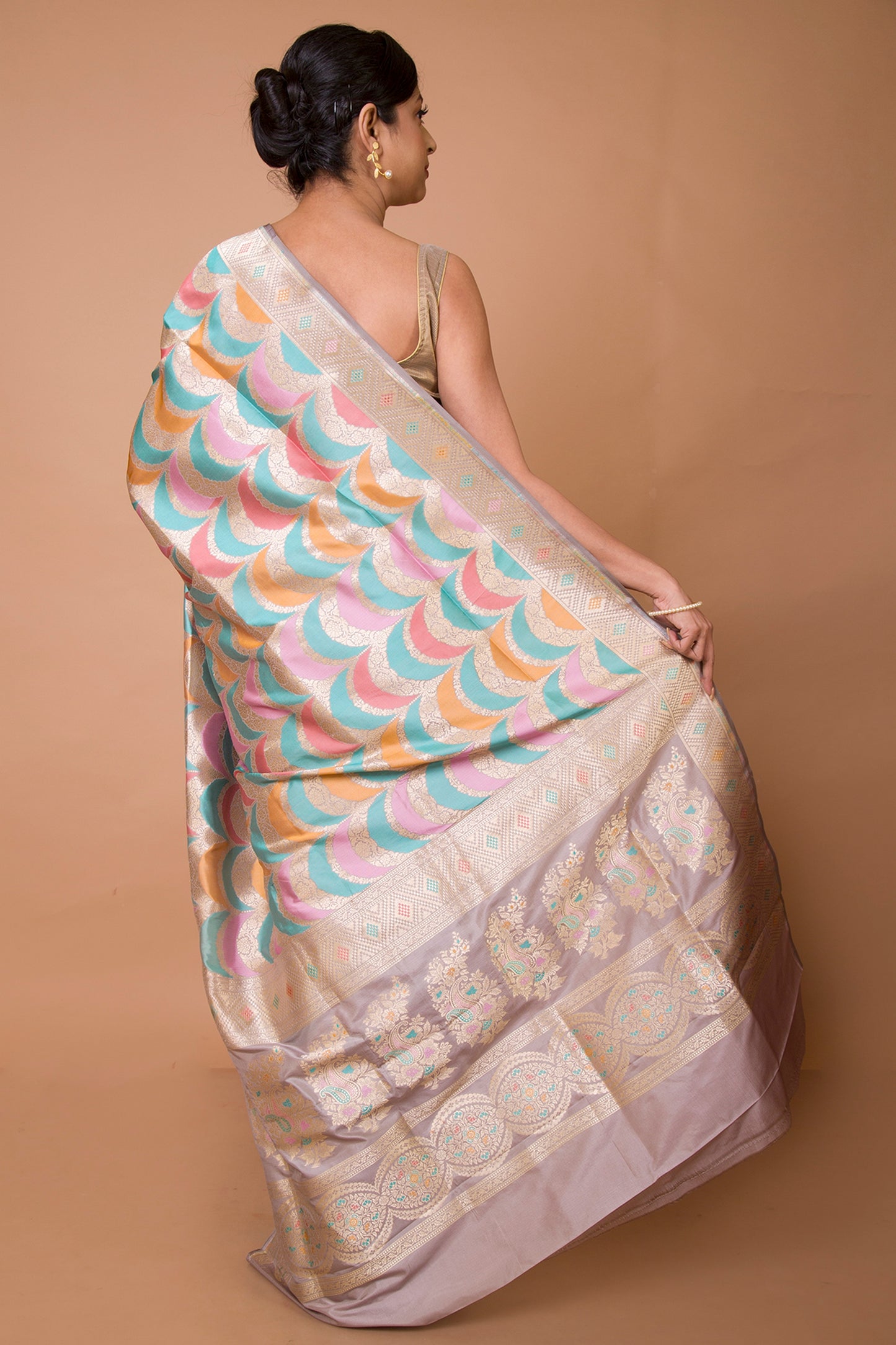 Banarasi Silk Brocade Rangkat Saree