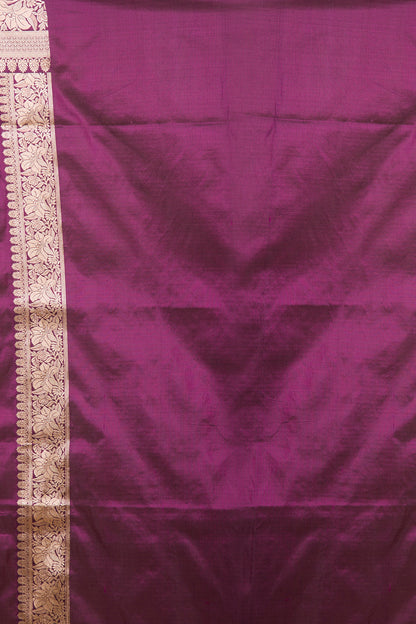 Banarasi Silk Jaal Purple Saree