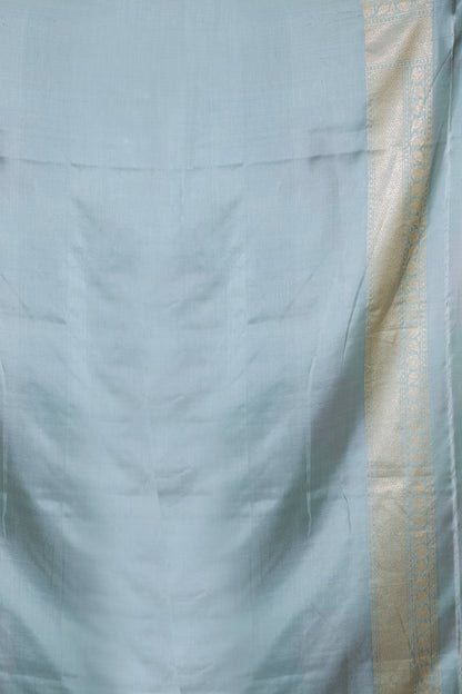 Banarasi Silk Jaal Pastel Blue Saree