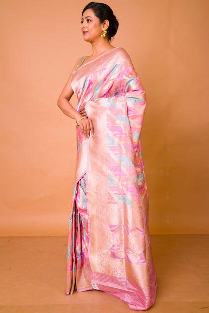 Banarasi Silk Jaal Rangkat Saree