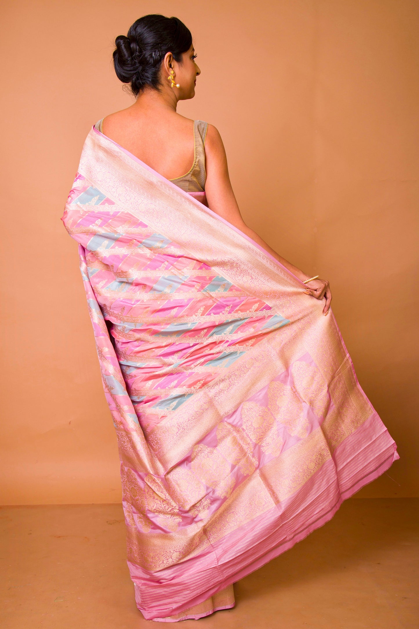 Banarasi Silk Jaal Rangkat Saree