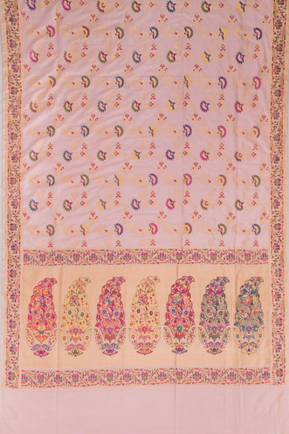 Banarasi Silk Jaal Baby Pink Saree